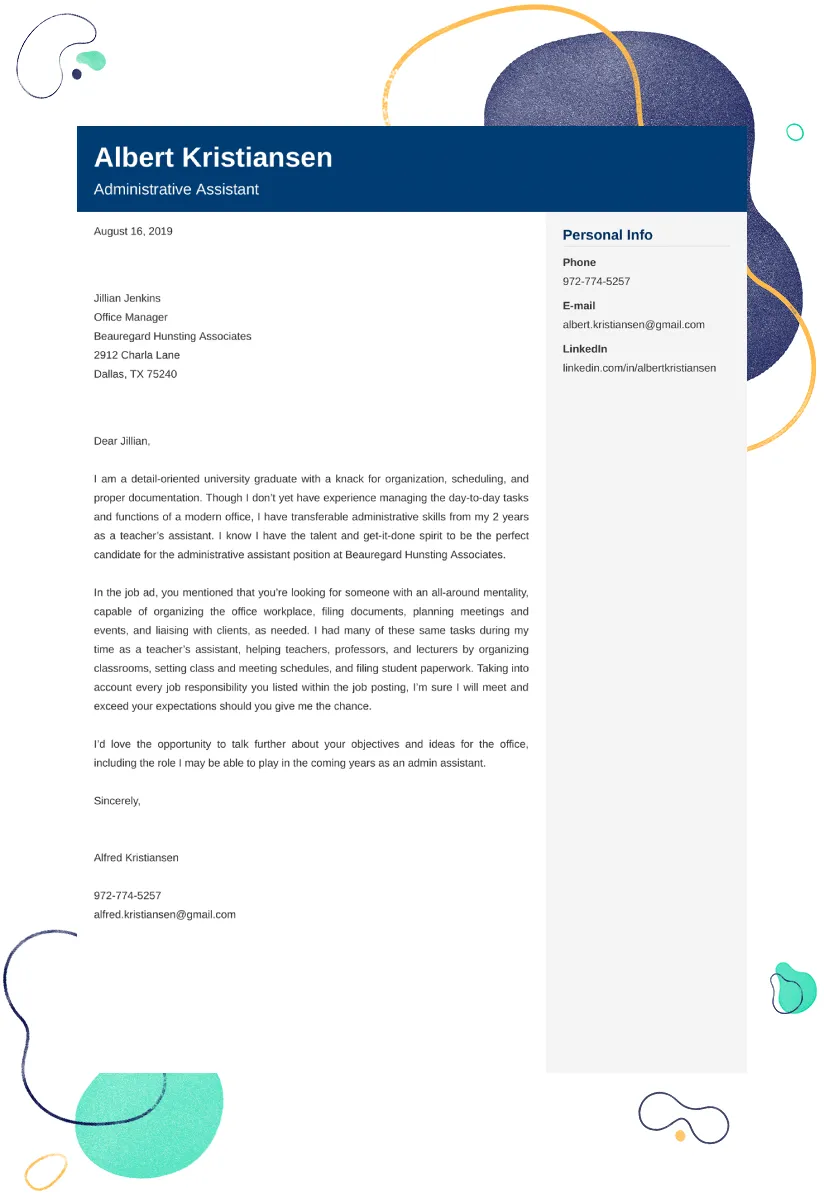 38407 cover letter enthusiasm