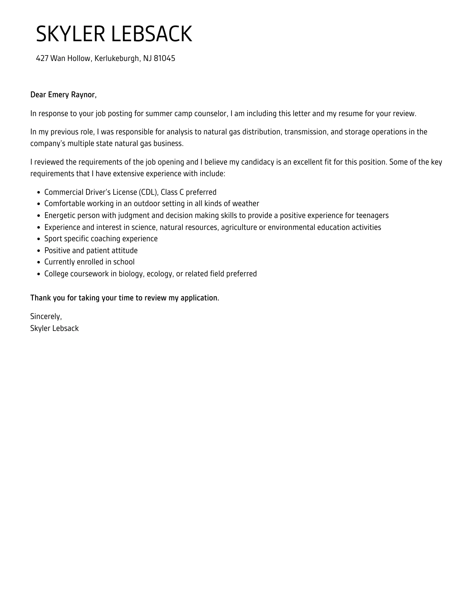 38417 proofreading cover letter