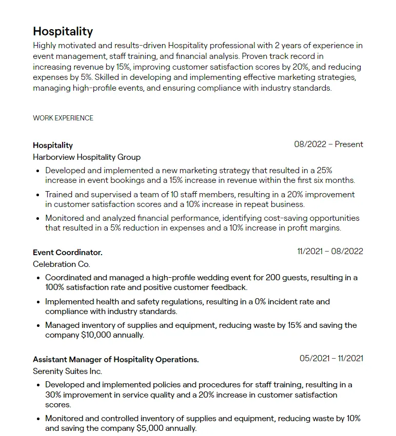 38427 hospitality formatting