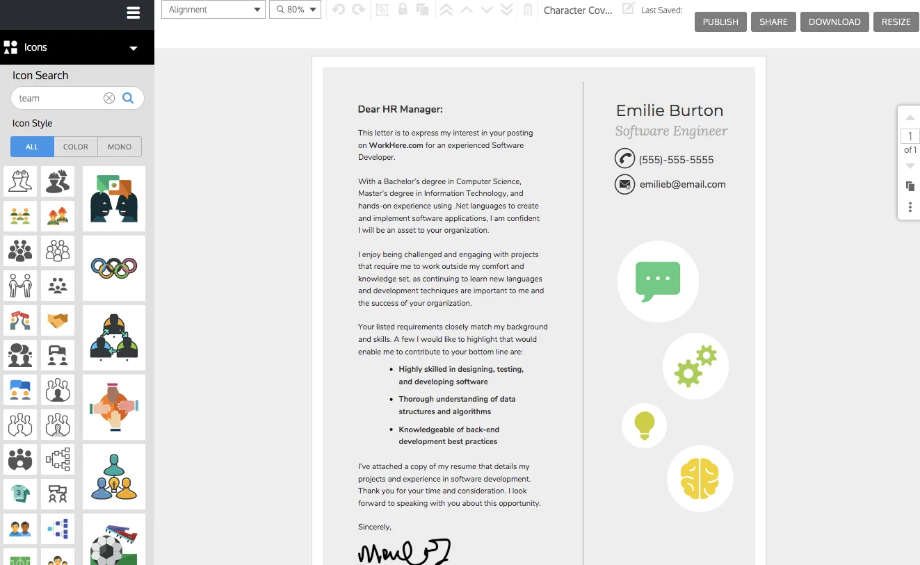 38432 cover letter formatting