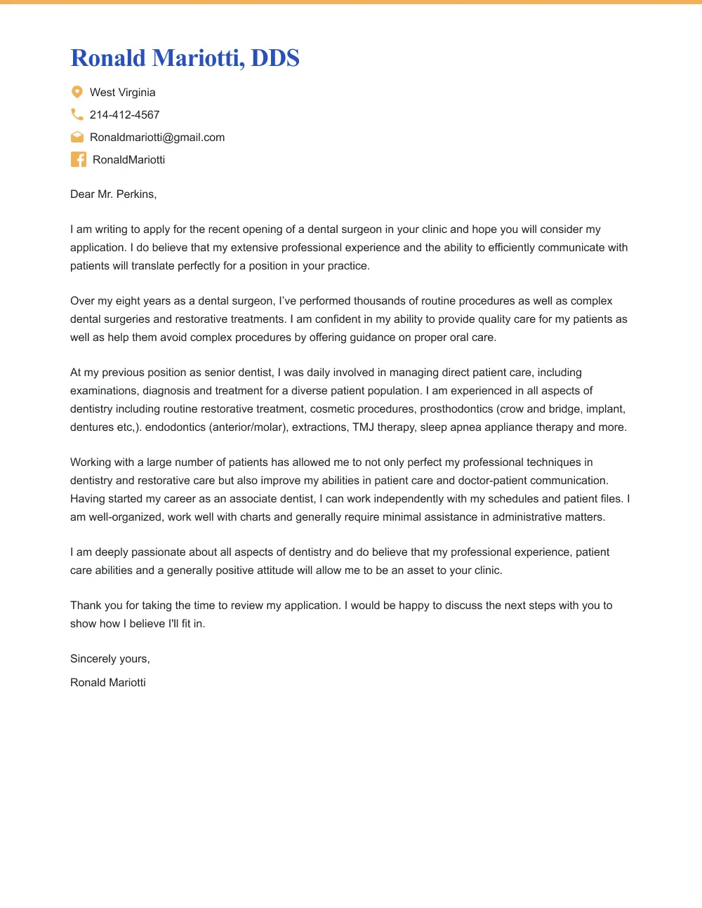 38448 dentistry cover letter skills