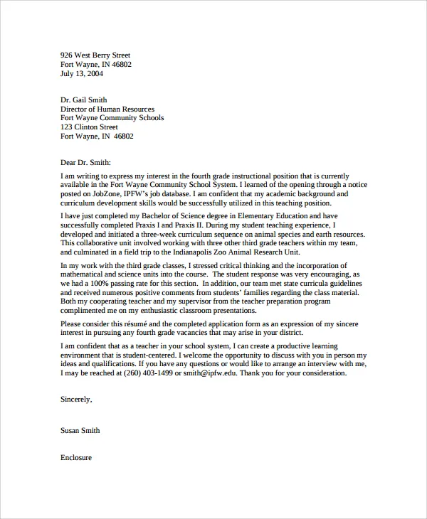 38450 teacher writing cover letter