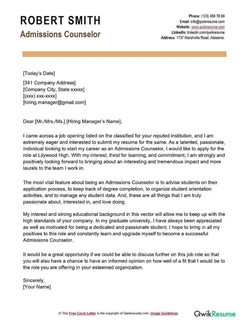 38451 admissions counselor cover letter 6