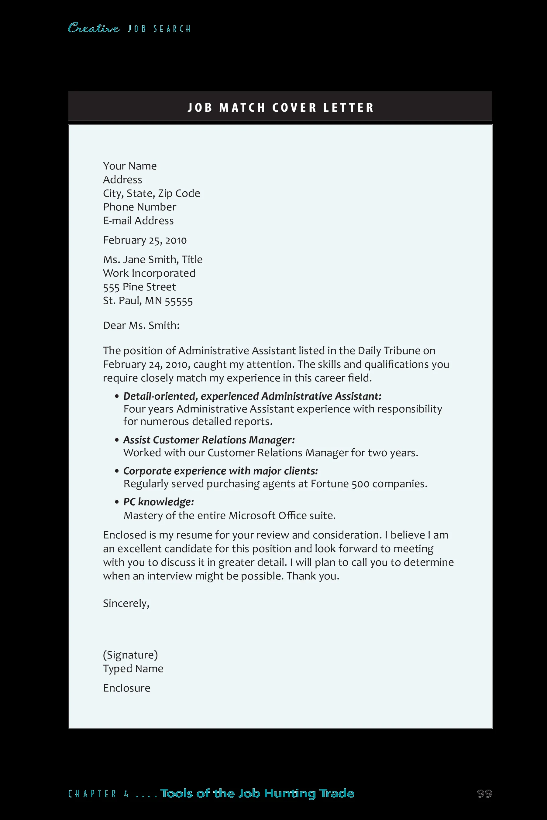 38462 cover letter formatting