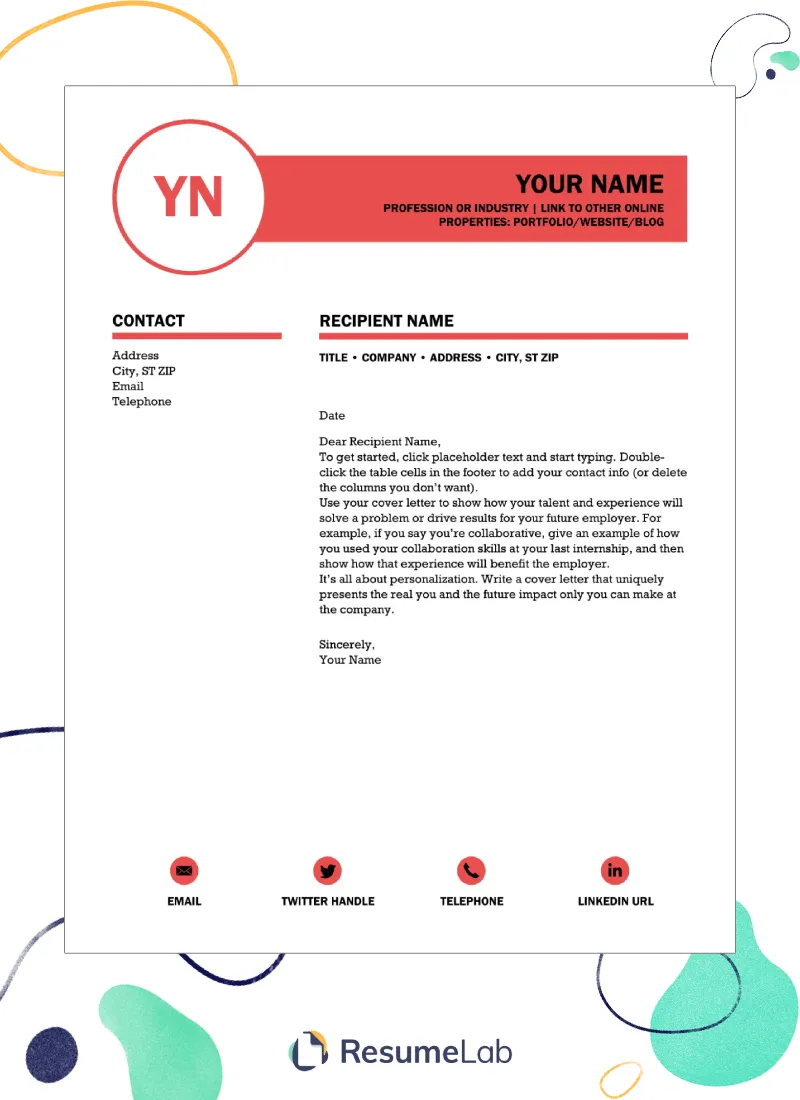 38464 cover letter template professional