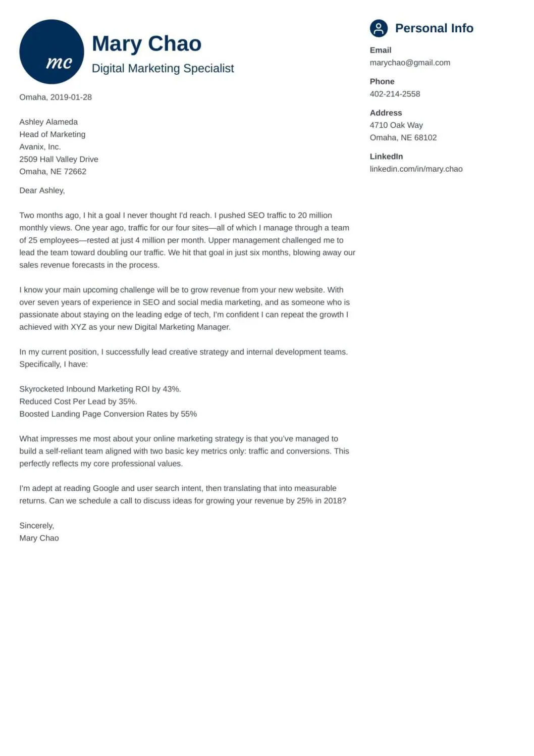 38473 cover letter skills focused