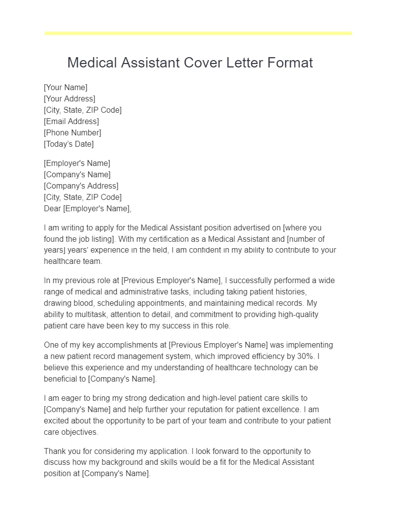 38489 medical assistant cover letter