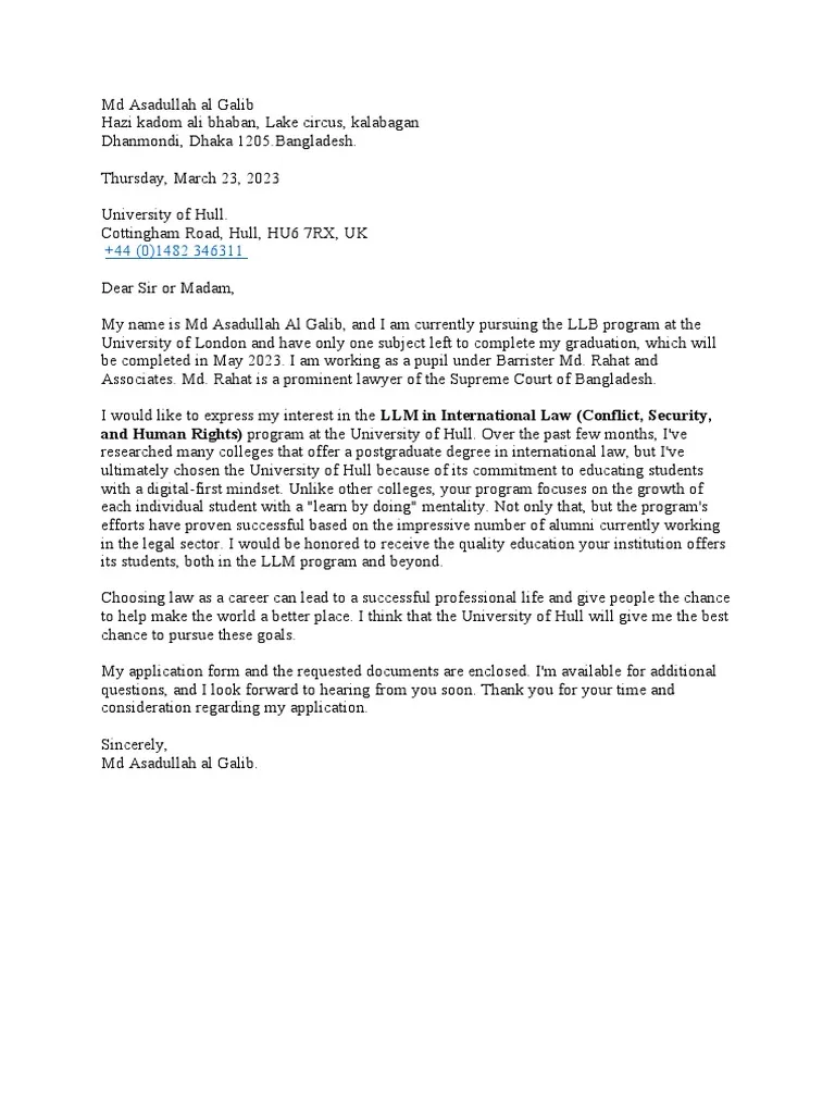 38493 university application cover letter writing