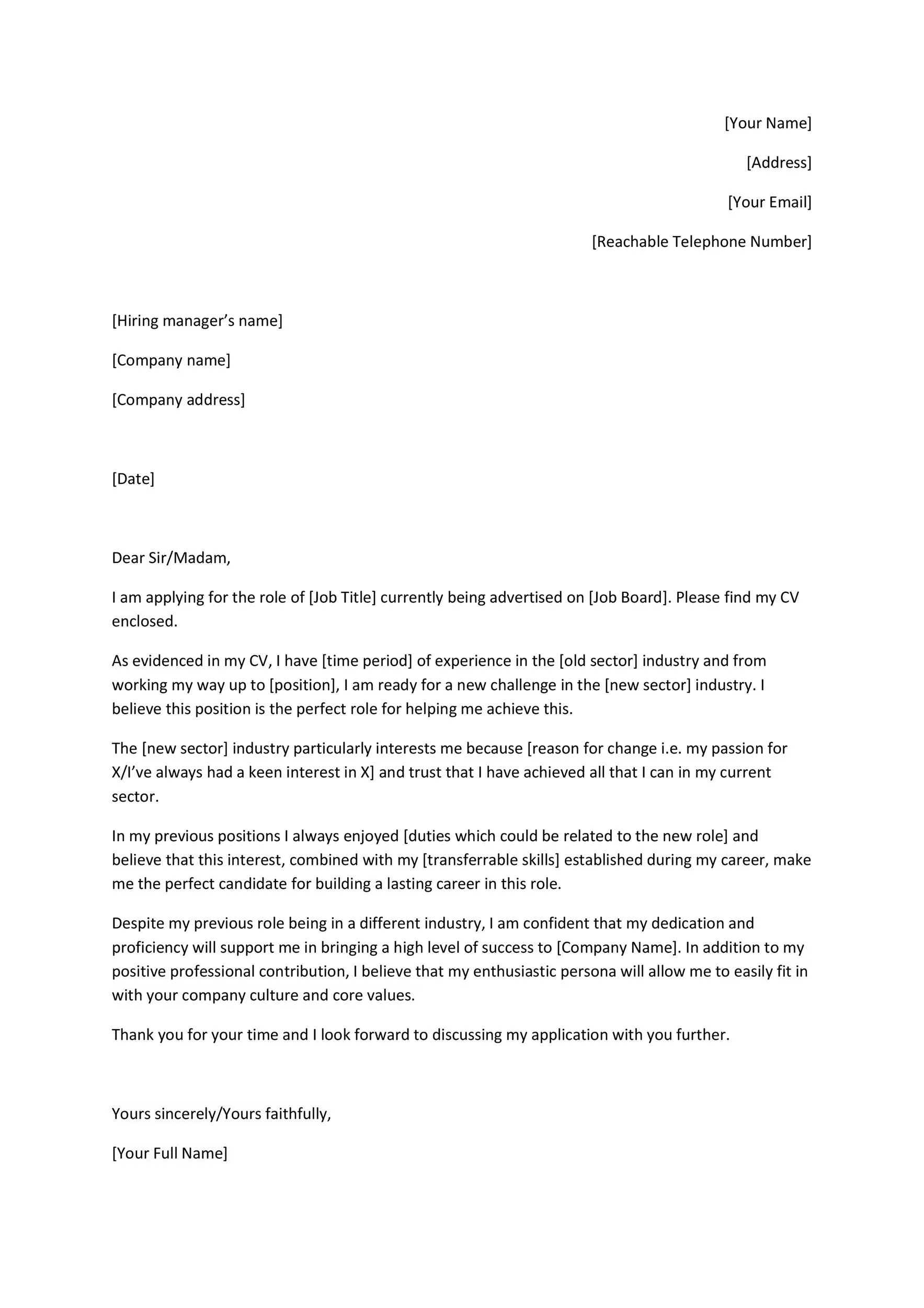 38503 cover letter structure