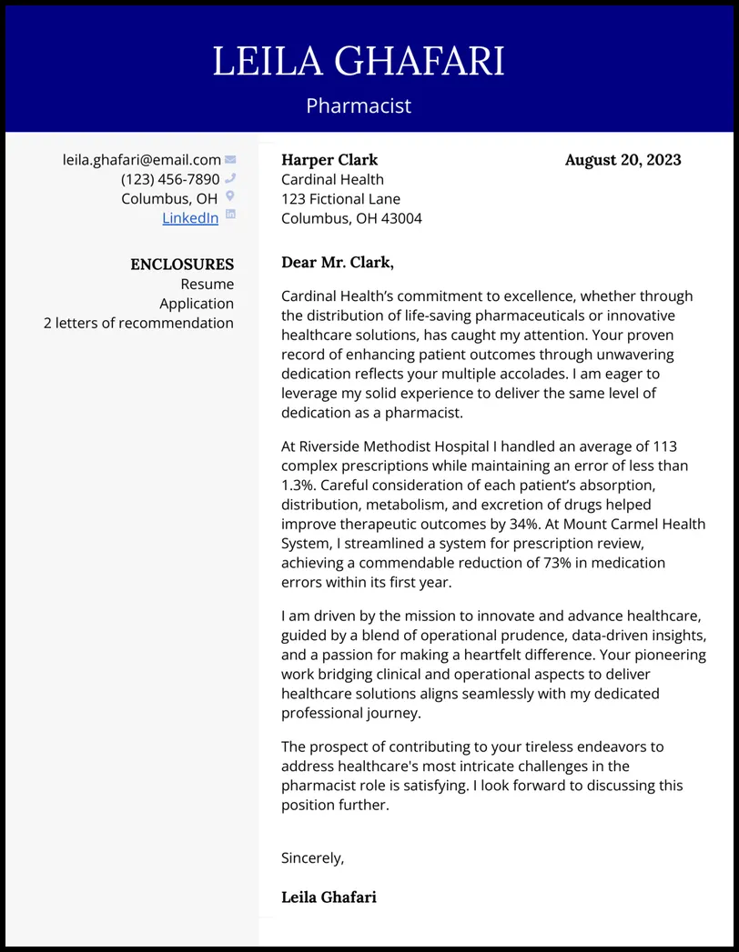 38509 skills experience pharmacist