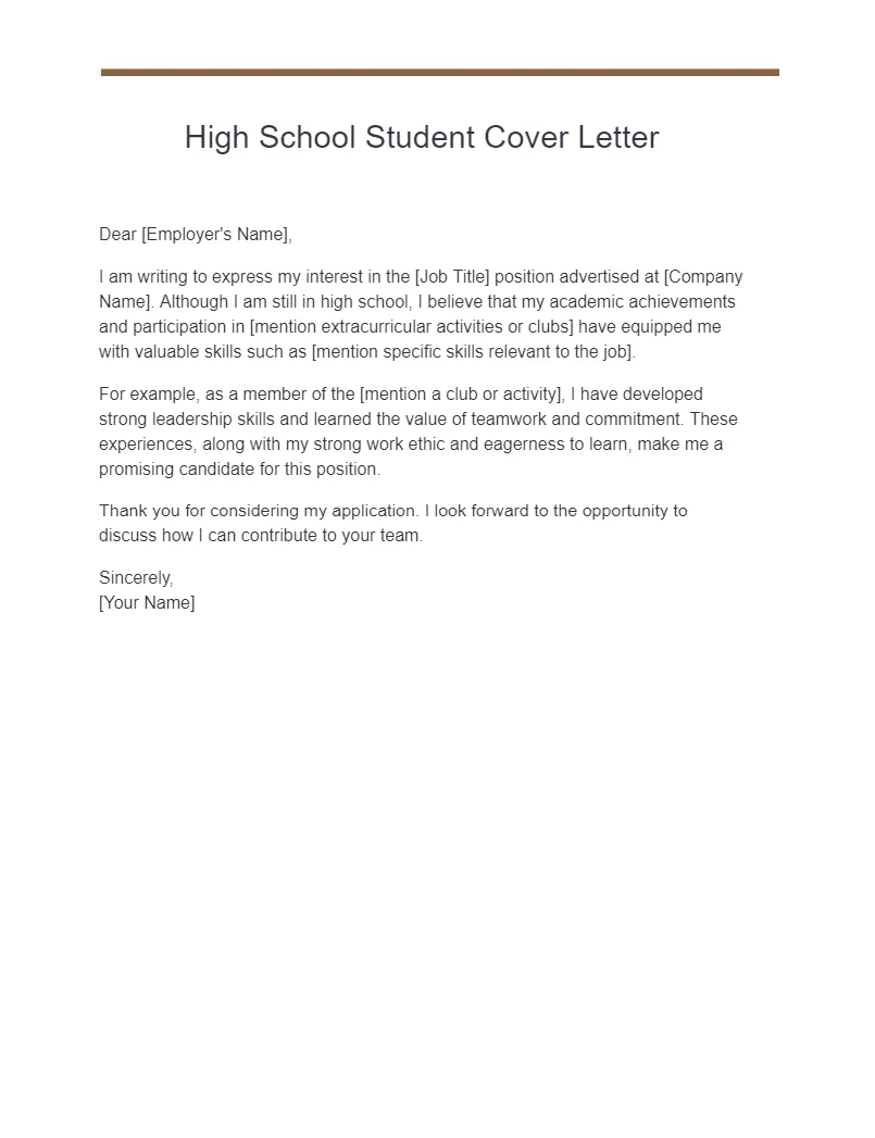 38522 high school cover letter header