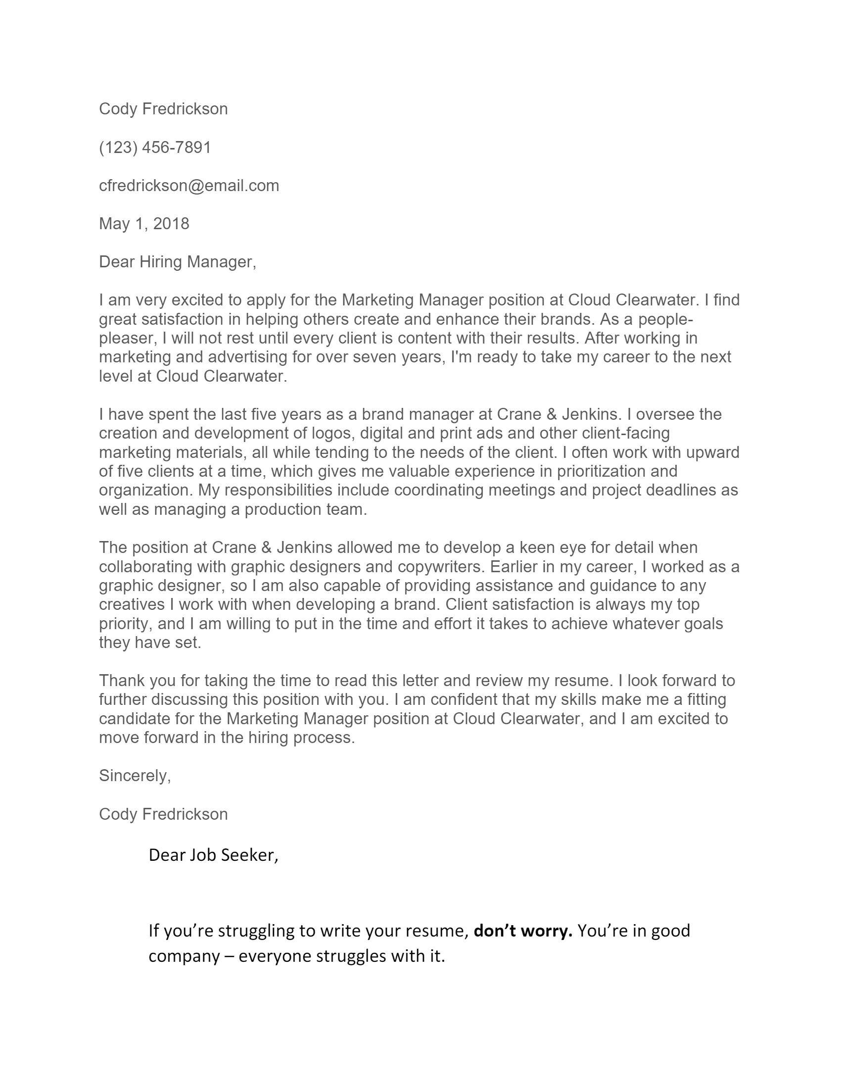 38524 cover letter formatting