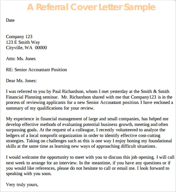 38526 enthusiasm referral letter