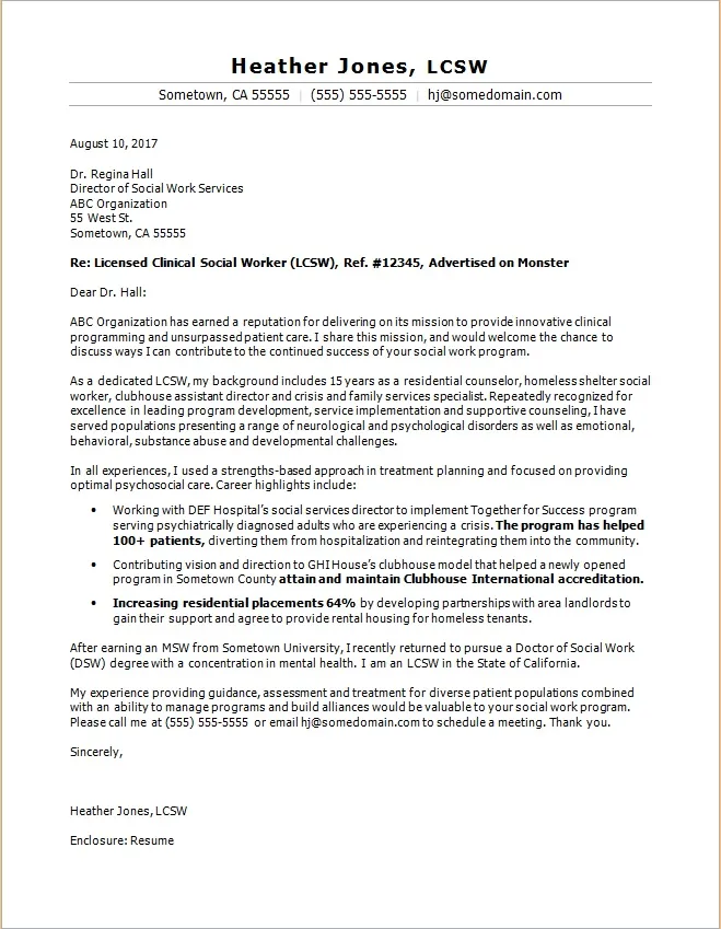 38528 social work cover letter formatting