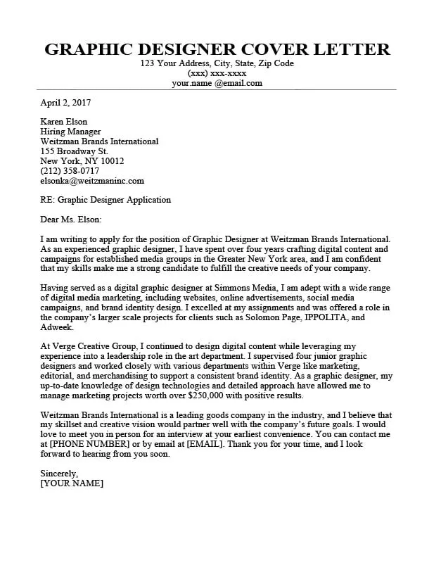 38533 cover letter graphic designer