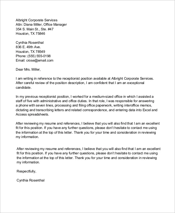 38547 salon receptionist proofreading