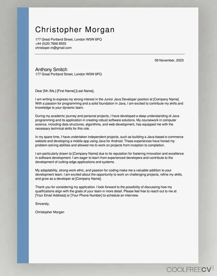 38553 cover letter format