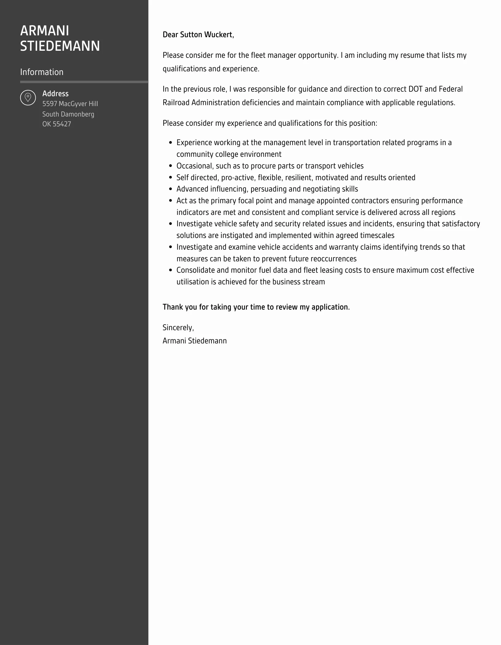 38555 proofreading cover letter