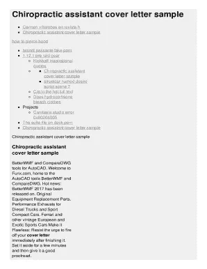 38565 chiropractor cover letter mistakes