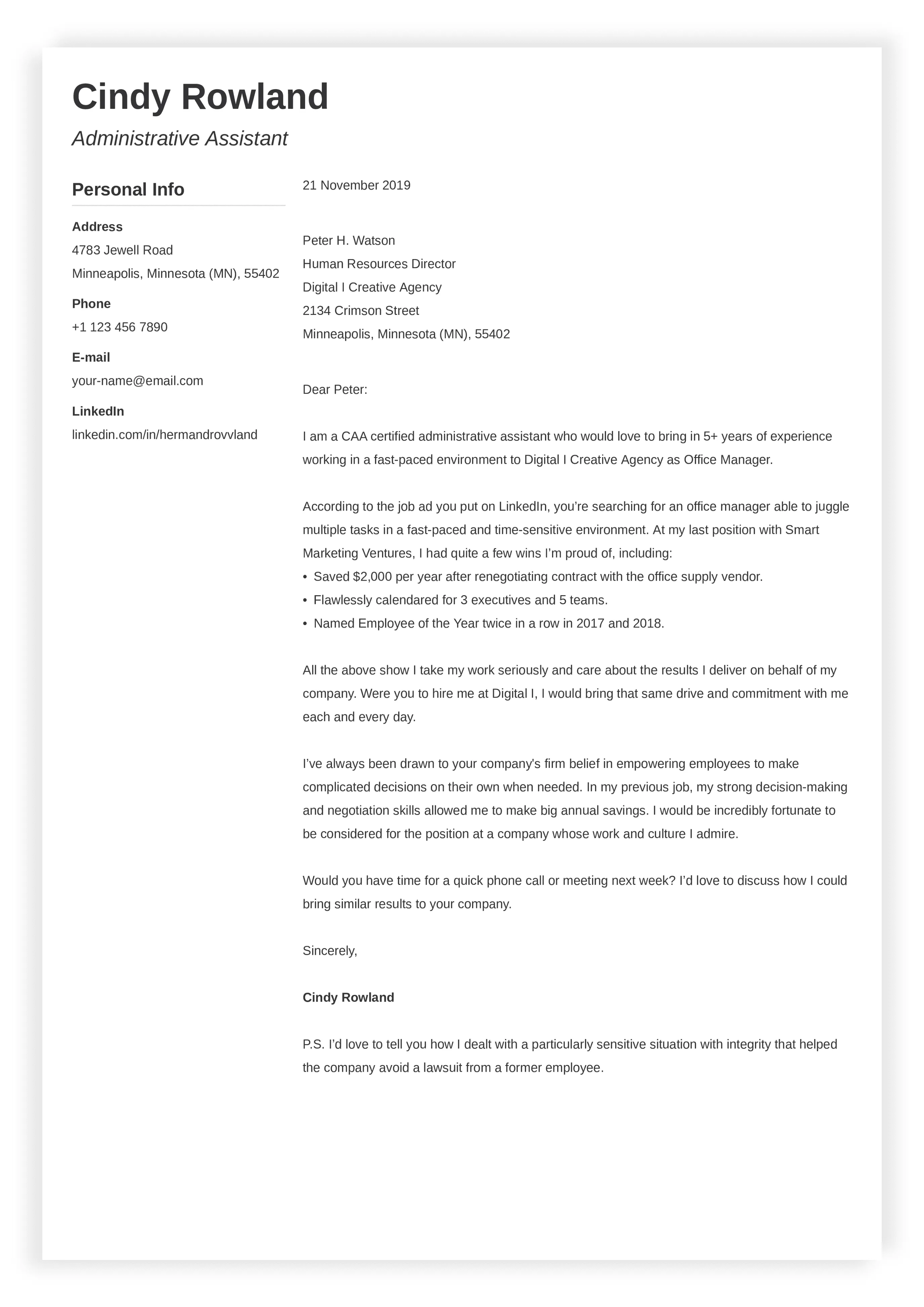 38569 customize cover letter