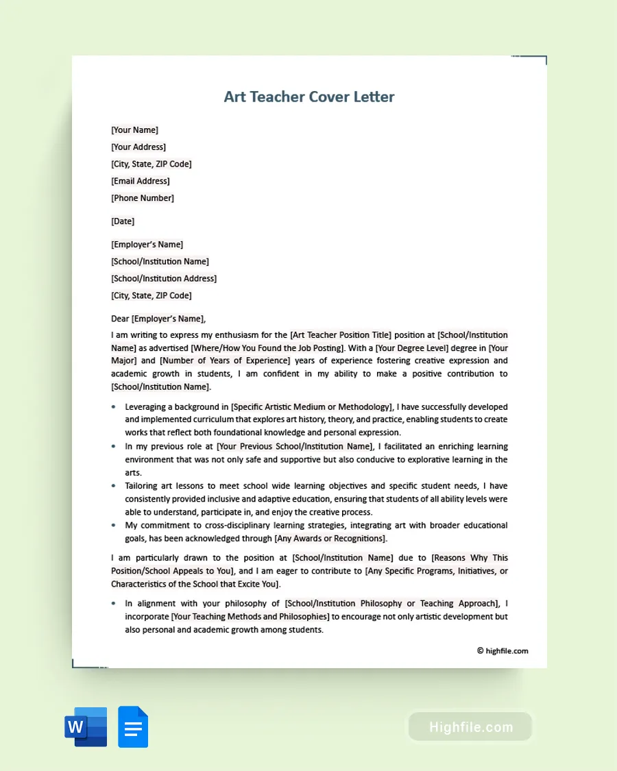 38580 art teacher cover letter image6