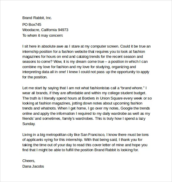 38583 cover letter formatting