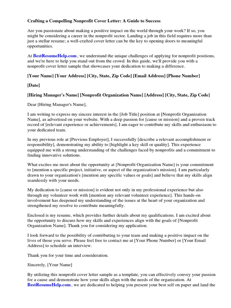 38594 nonprofit cover letter tips