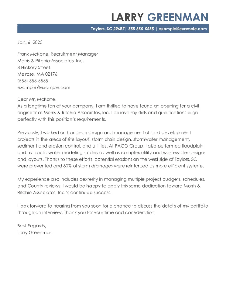 38598 formatting cover letter