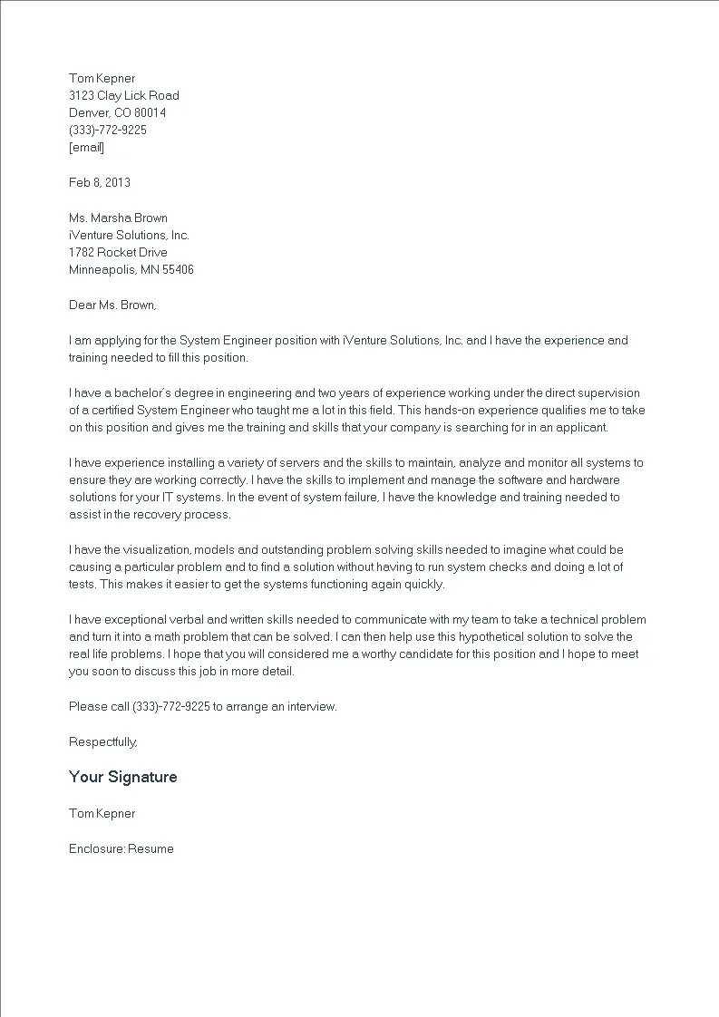 38598 tailoring cover letter