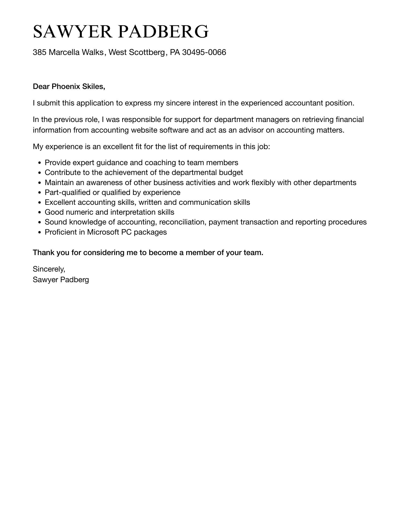 38600 accountant cover letter formatting