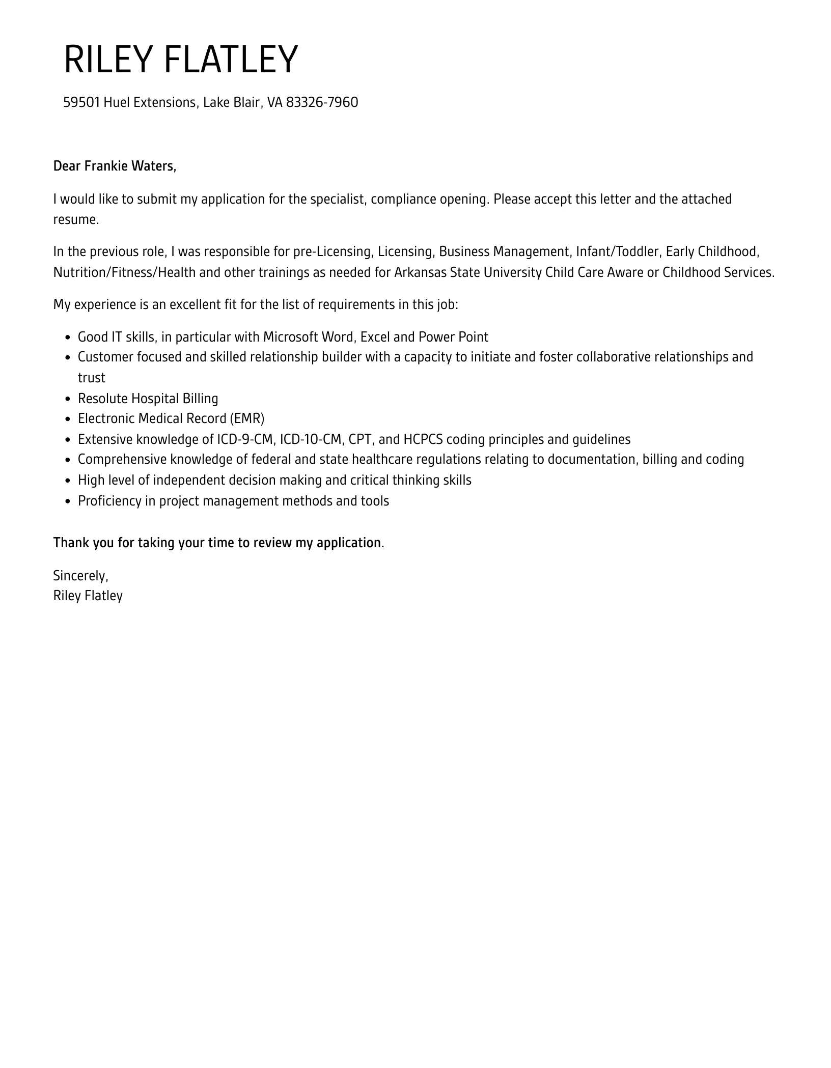 38612 compliance skills to showcase