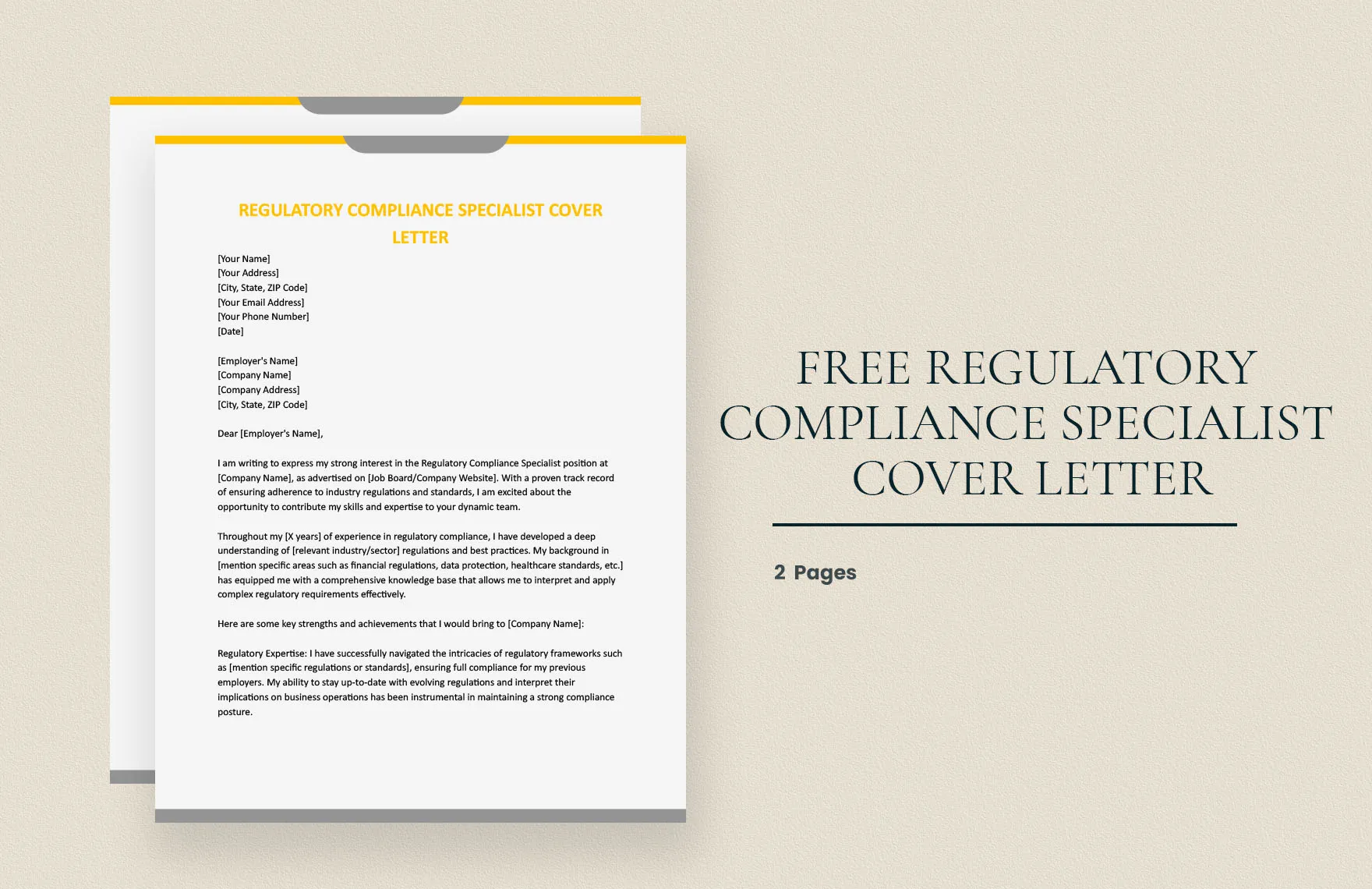 38612 compliance specialist cover letter example