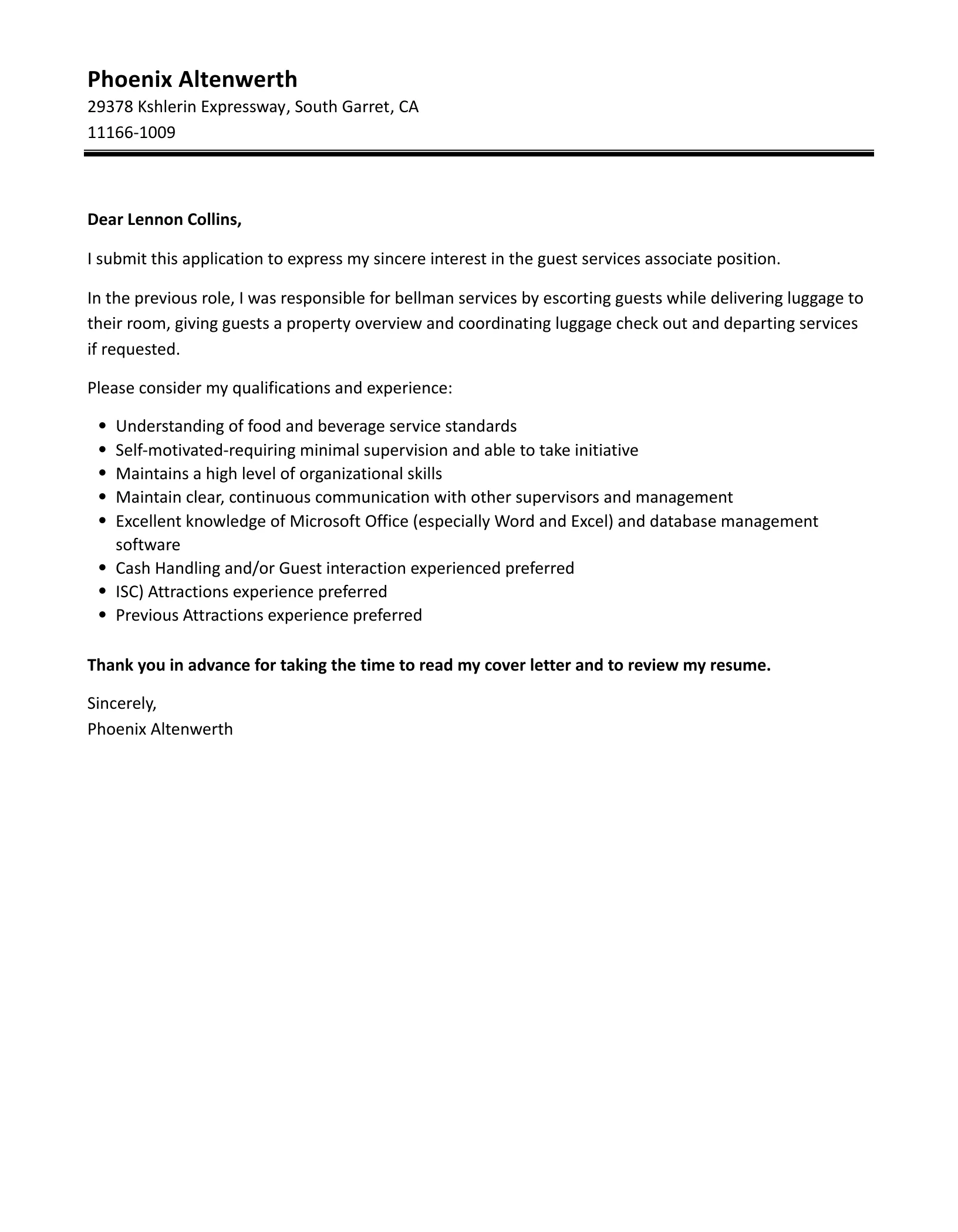 38613 cover letter formatting