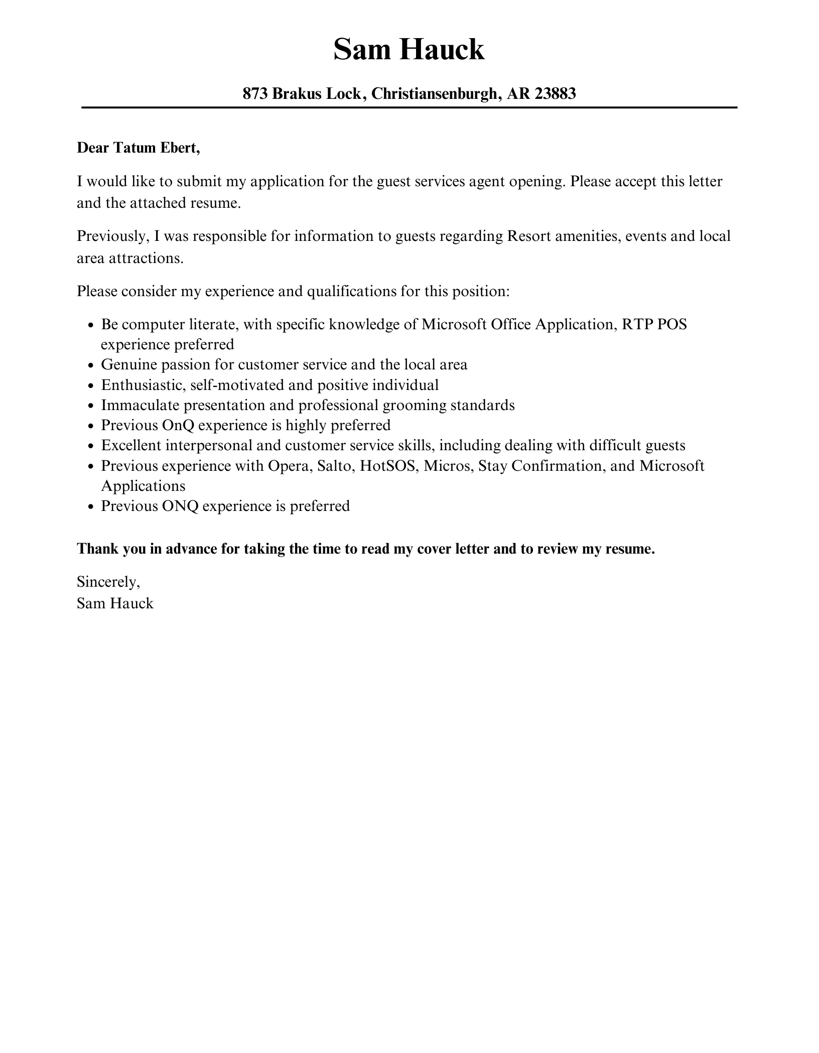 38613 guest services agent skills