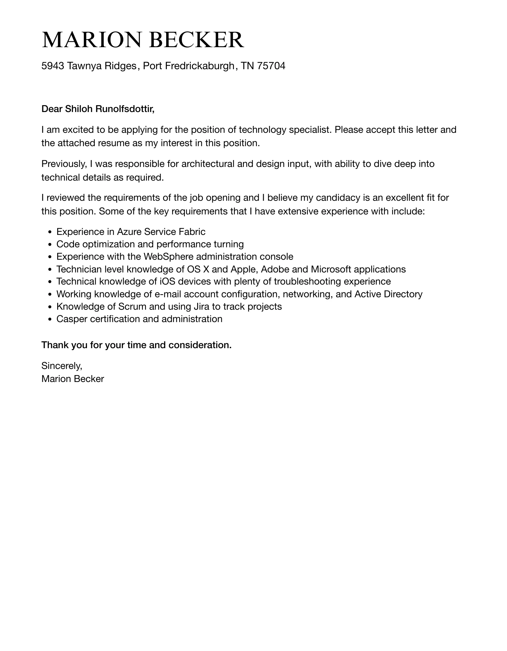 38617 software engineer cover letter