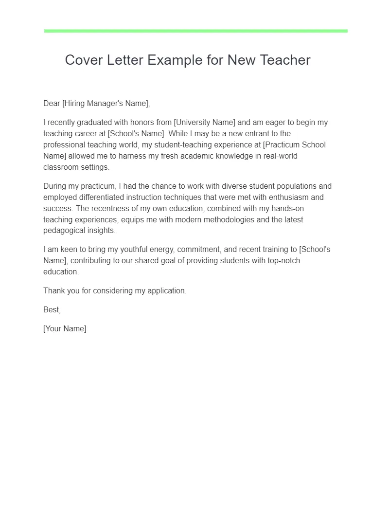 38619 teaching experience cover letter