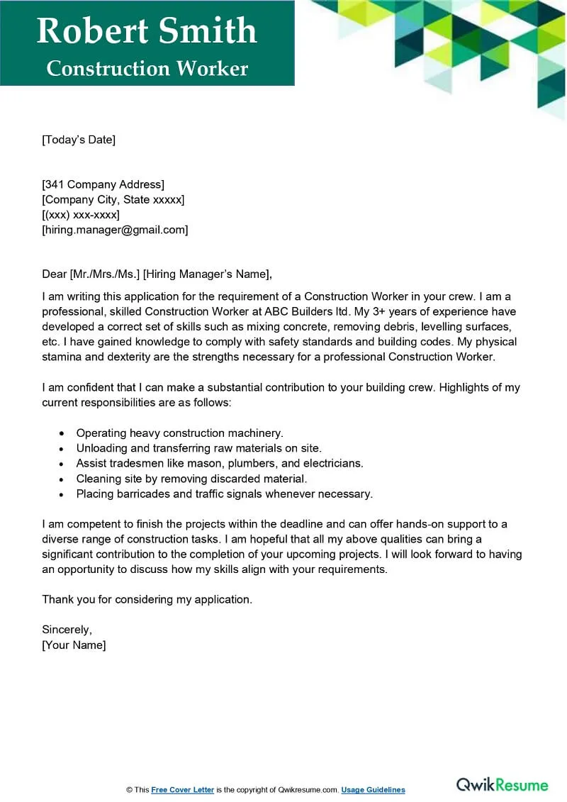 38635 construction labourer cover letter