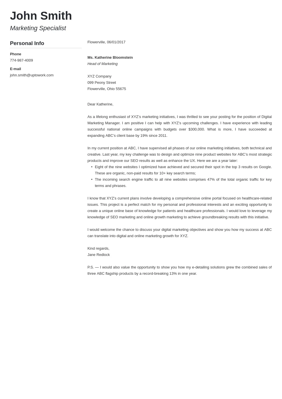 38636 slack cover letter customize