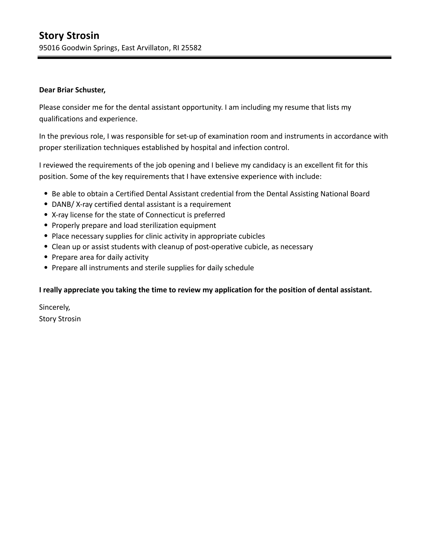 38637 dental assistant example 1