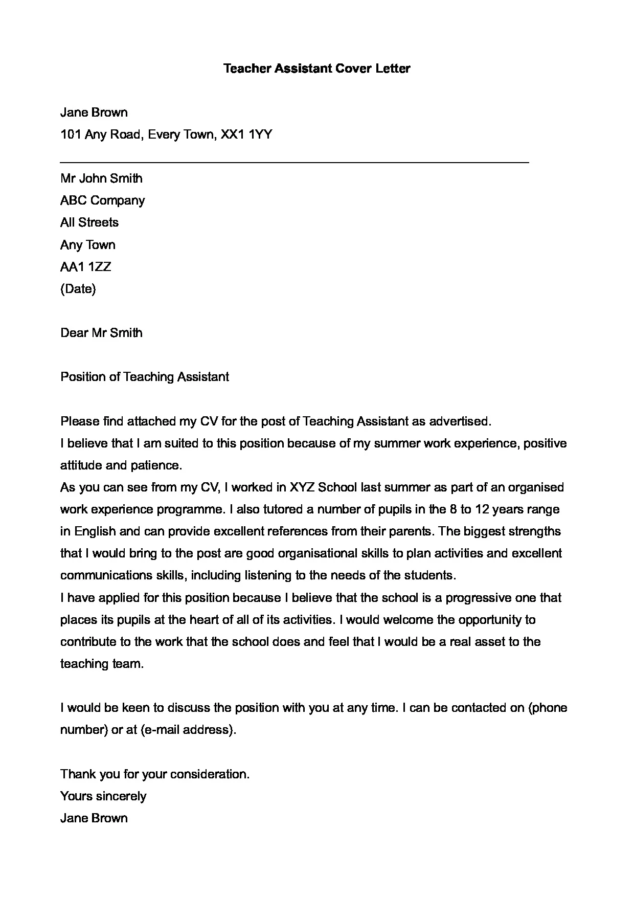 38642 cover letter formatting