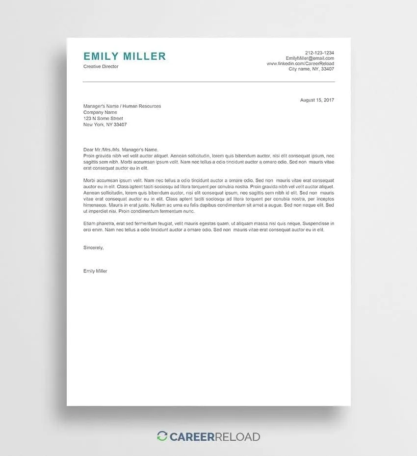 38646 cover letter sections
