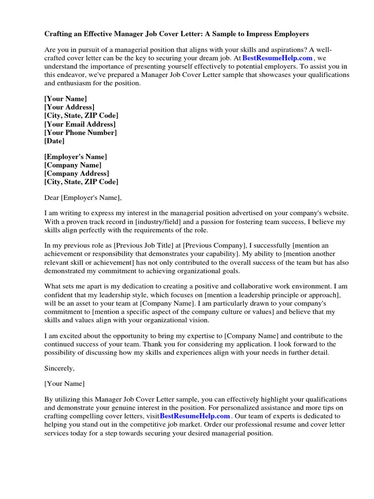 38649 cover letter manager research