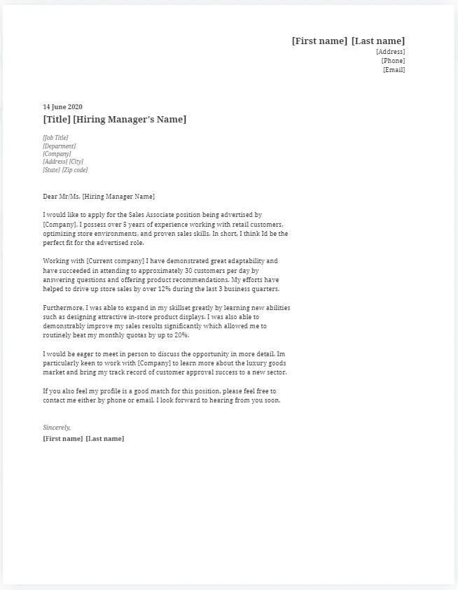 38651 call to action cover letter