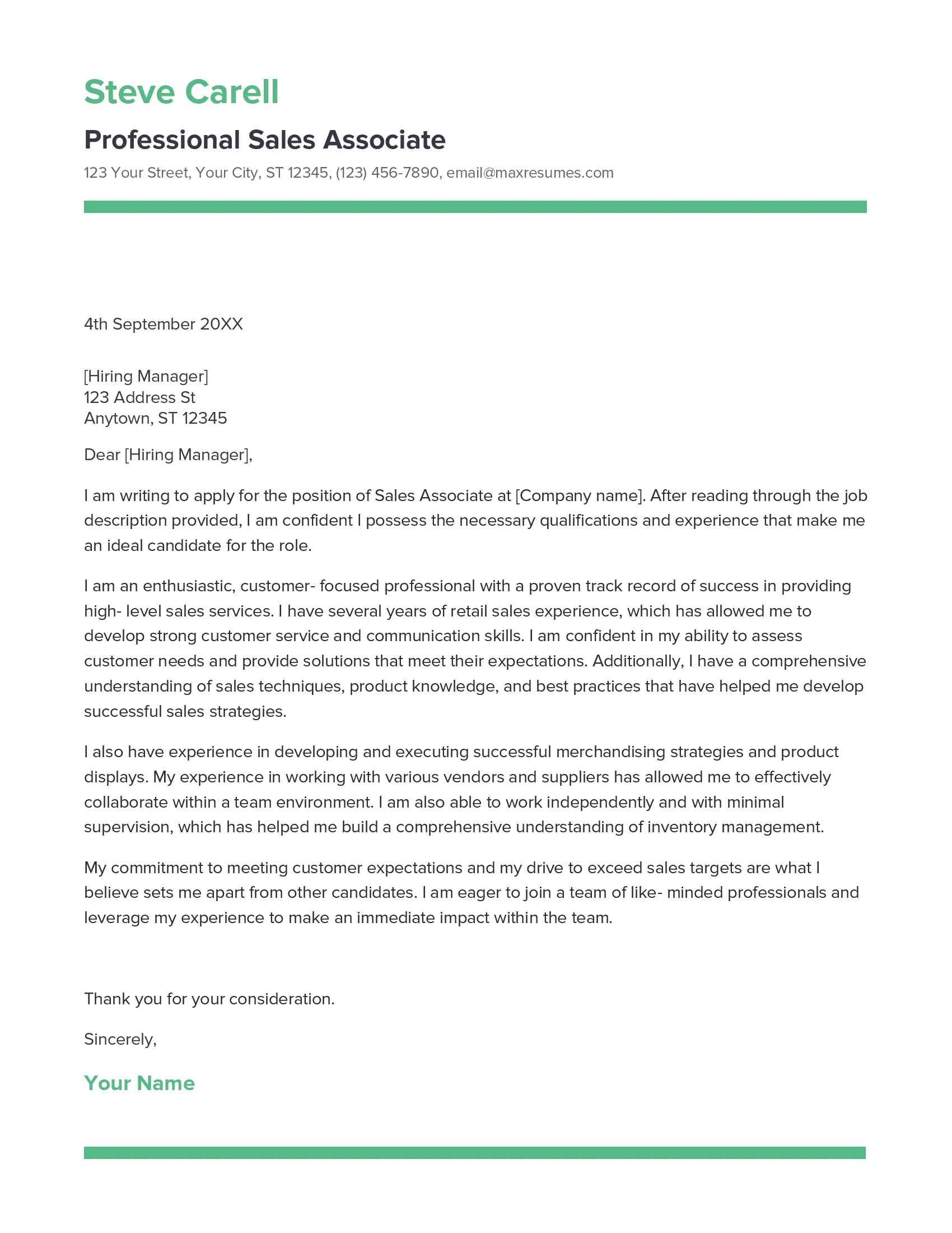 38651 cover letter formatting