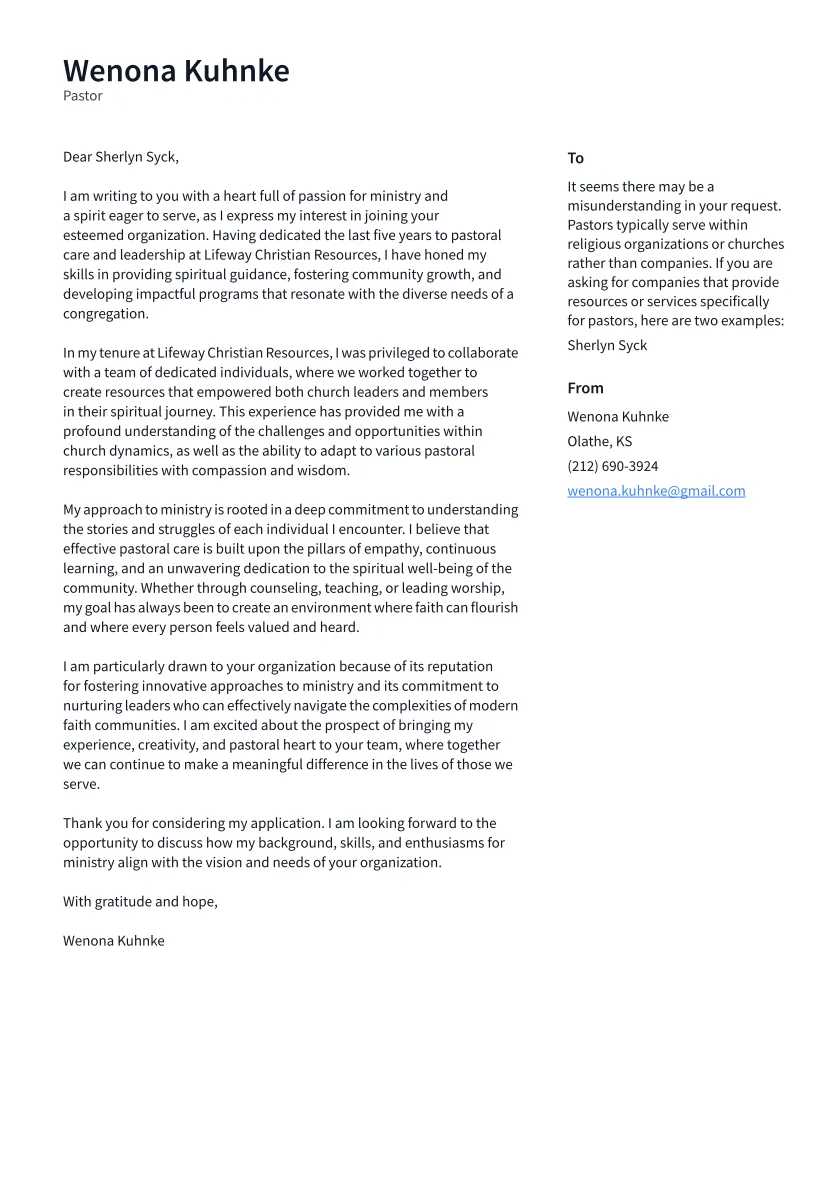 38660 ministry experience