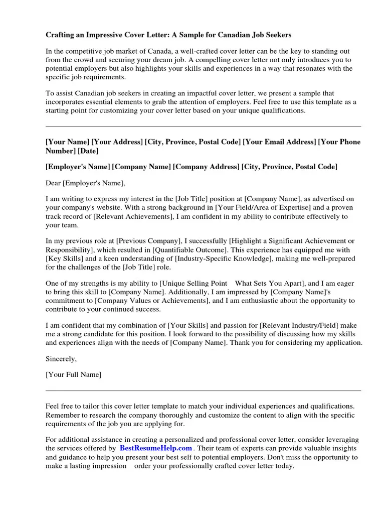 38667 canada cover letter writing