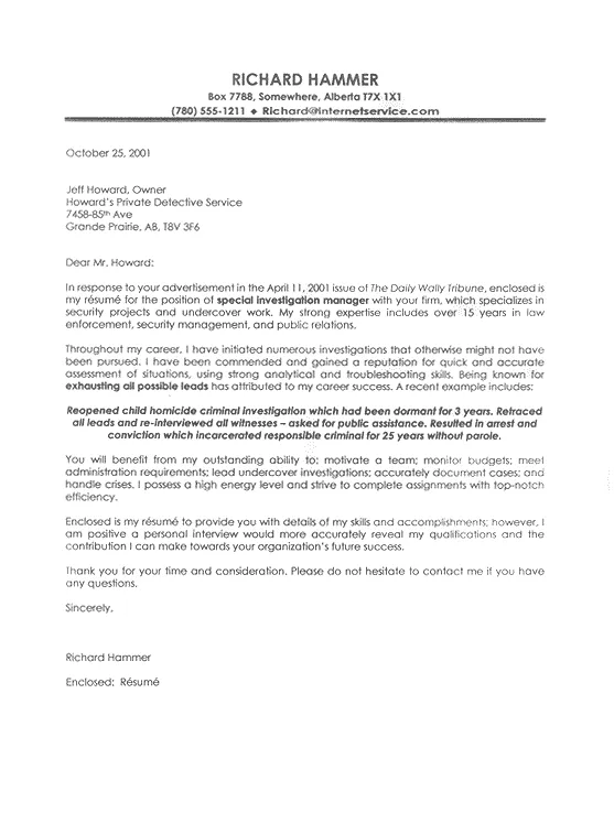 38684 law enforcement cover letter image 1
