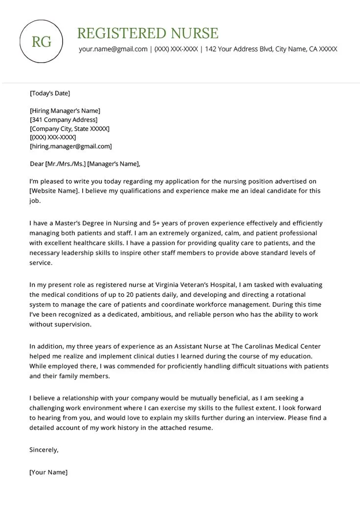 38686 nurse cover letter