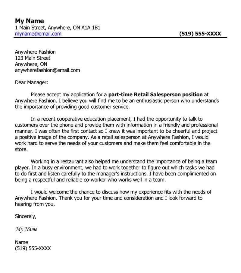 38697 cover letter part time jobs 6