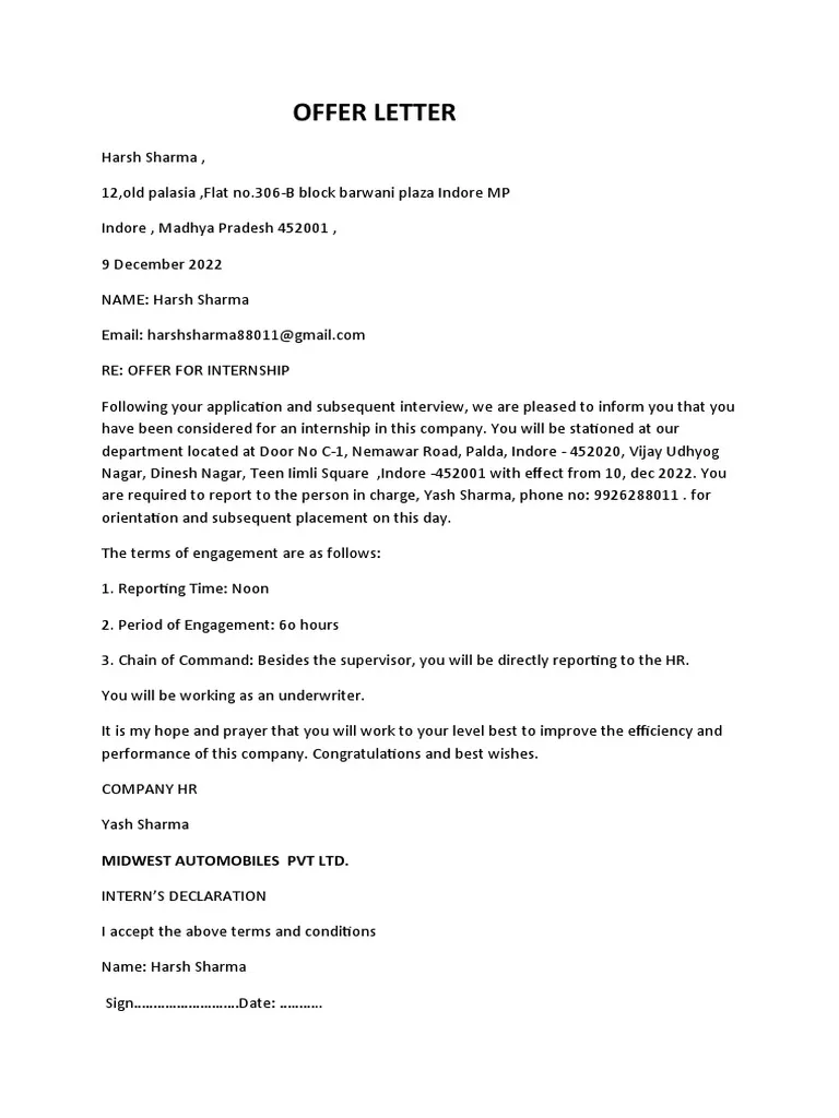 38699 offer letter review